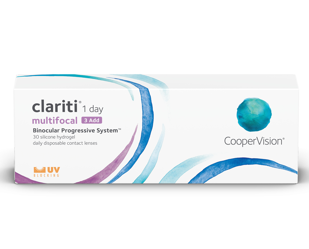 clariti® 1 day multifocal (3 add) 30 LENS BOX
